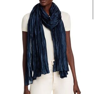 Eileen Fisher EUC Crinkle Silk Scarf